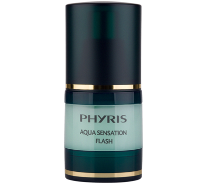 PHYRIS HYDRO ACTIVE AQUA SENSATION FLASH Der zusätzliche Feuchtigkeits-Booster unter der Pflege für alle Hauttypen. PHYRIS HYDRO ACTIVE AQUA SENSATION FLASH Der zusätzliche Feuchtigkeits-Booster unter der Pflege für alle Hauttypen.